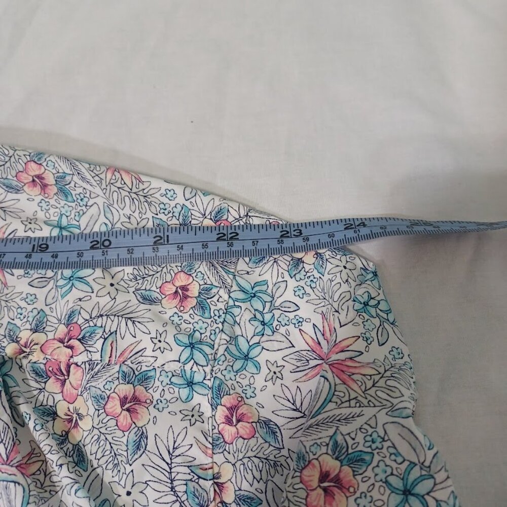 Tommy Bahama Shirt Mens XXXL Blue White Long Sleeve Floral Vented The Siesta Key - Picture 8 of 10